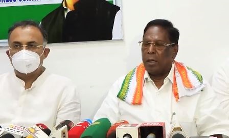 V Narayanasamy visited Delhi with Malladi Krishna Rao last week in order to make an appeal to Ram Nath Kovind (Indian President) to remove Kiran Bedi as Lt. Governor
