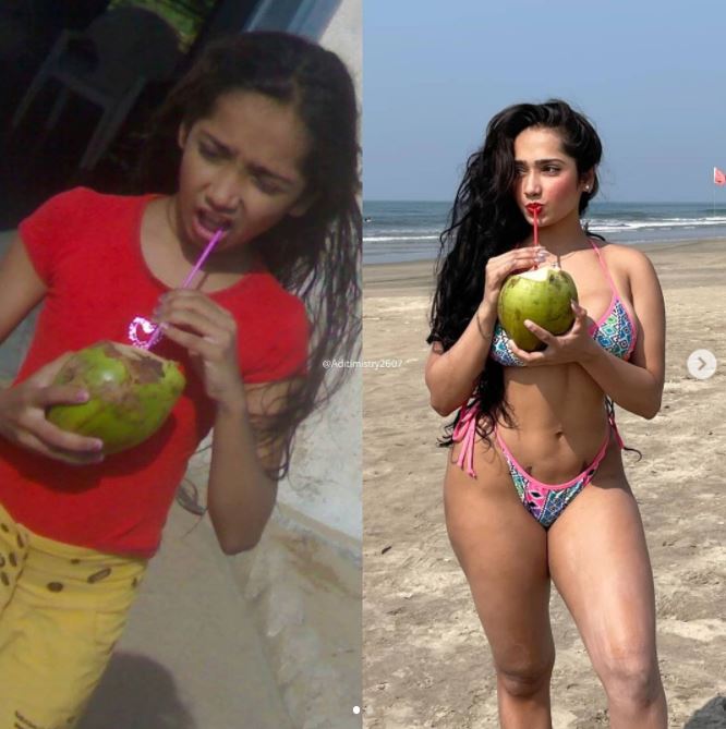 Aditi Mistry Childhood Picture