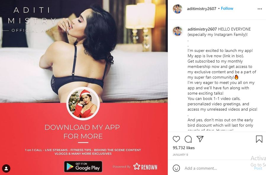Aditi Mistry app