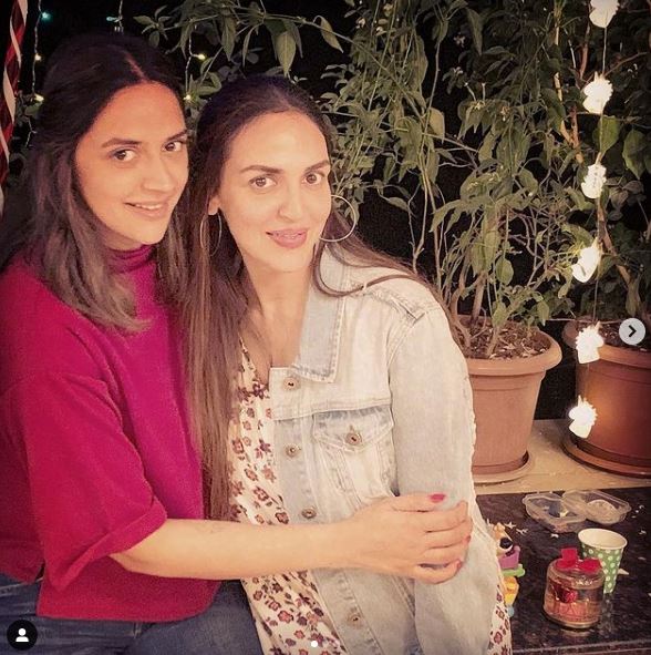 Ahana Deol with her sister Esha Deol