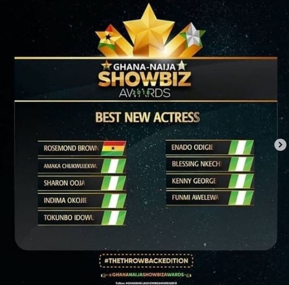 Akuapem Poloo was honored with the best new actress award.