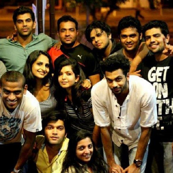 An old photo of Thinkal Bhal with her friends