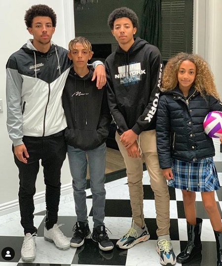 Antron Pippen dad Scottie Pippen produced four children from his second marriage with Larsa Younan