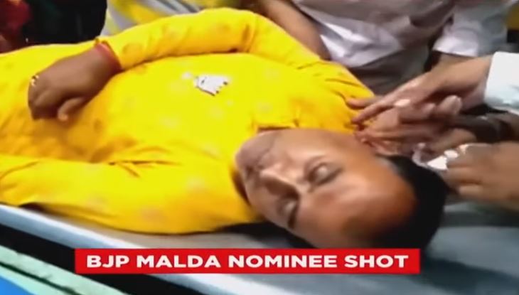 BJP's Malda Candidate Gopal Chandra Saha Shot At While Campaigning