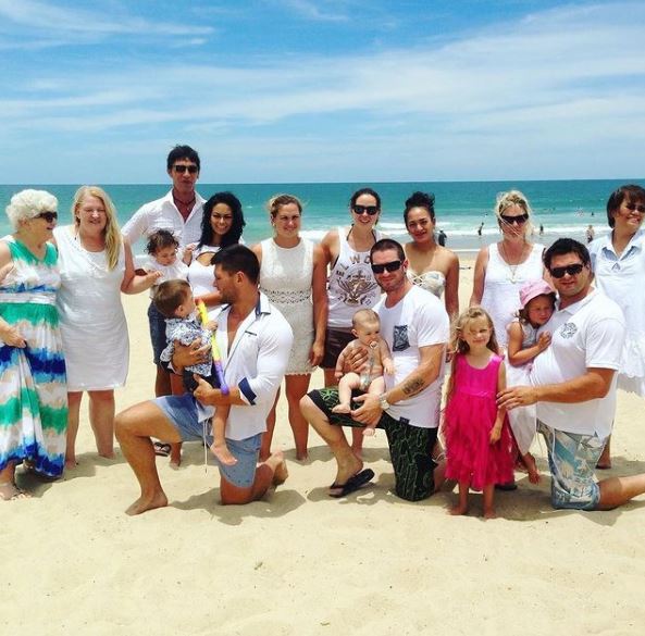 Brock Davies and his family