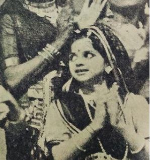 Childhood image of Ahana Deol