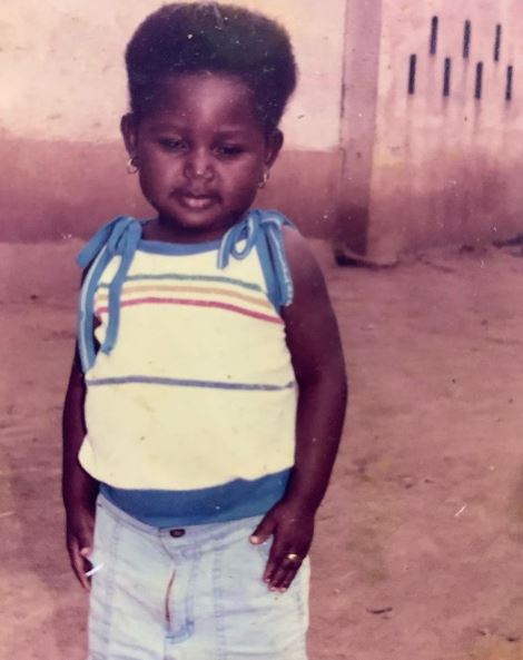 Childhood image of Akuapem Poloo.