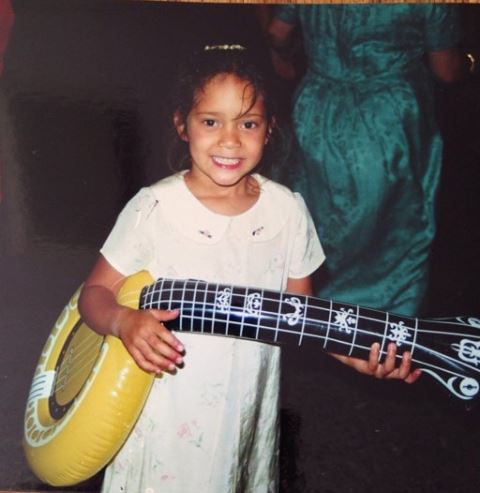 Childhood photo of Gianna Hammer