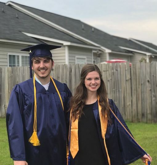 Chris Tyson and Katie Farquhar Tyson completed their graduation together