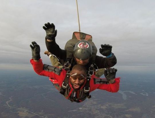 Dr. Gerald Onuoha loves Parachuting