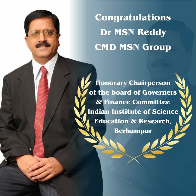 Dr. MSN Reddy has joined Indian Institute of Science Education & Research