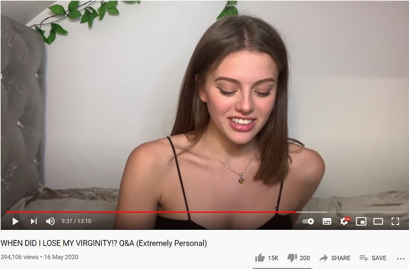 Emily Black made her debut on Youtube on on September 28, 2020