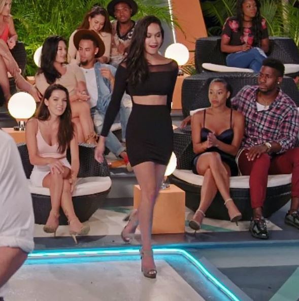 Gianna Hammer on the set of Are You the One