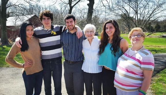 Gianna Hammer with her family