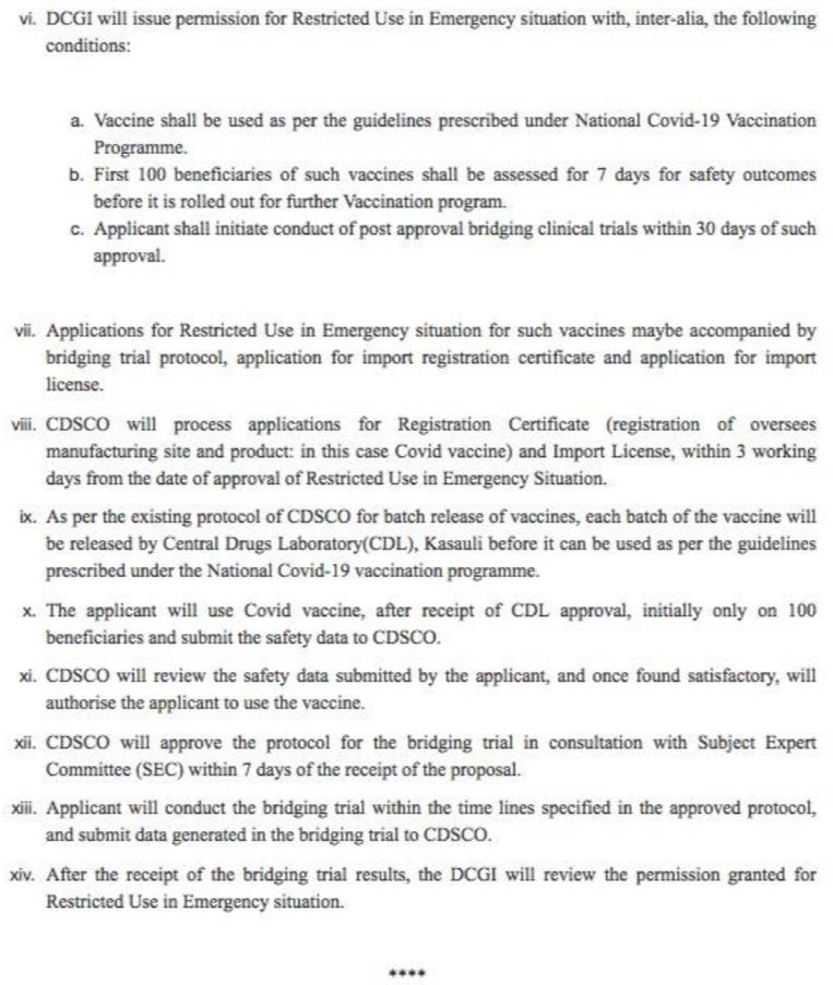 Health Ministry Guideline Page 2 for Foreign Covid Vaccine Approval
