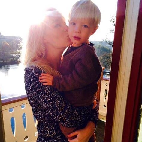 Helene Reingaard Neumann with her son Albert Charles Vinterberg