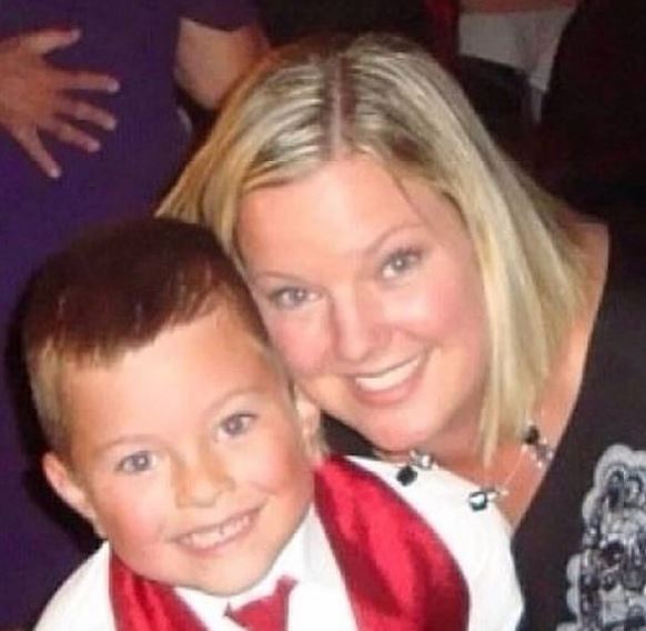 Jeremy Hutchins childhood photo with his mother