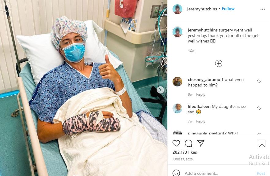 Jeremy Hutchins surgery