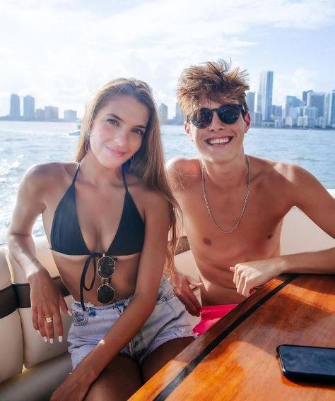Jeremy Hutchins with his best friend Lexi Rivera