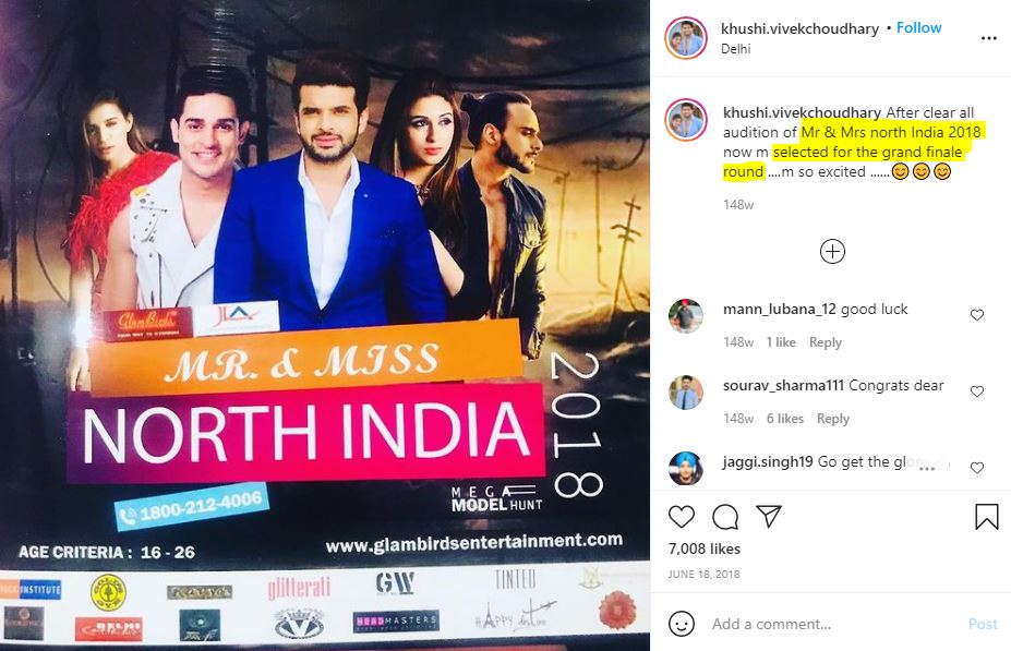 Khushi Punjaban participated in the 'Mr and Mrs North India 2018'