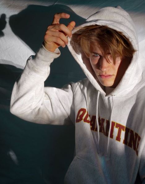 Lewis Kelly is a model for commercials