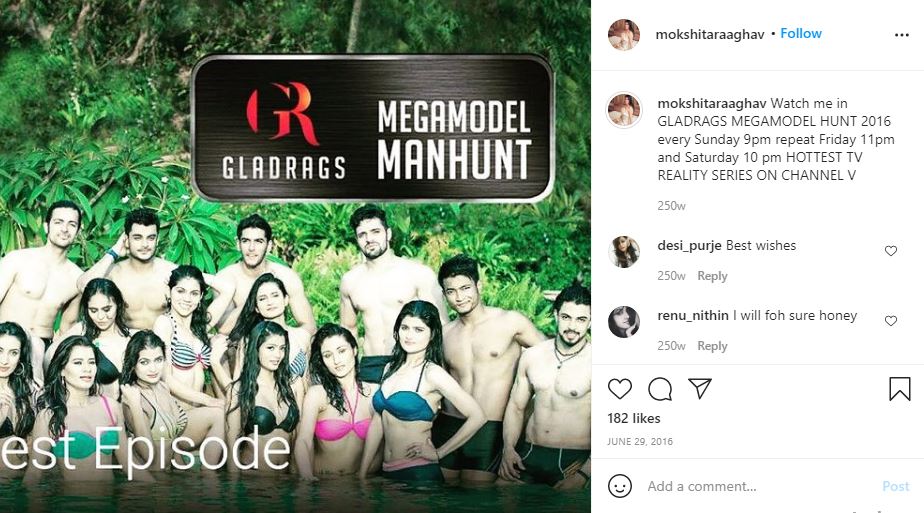 Mokshita Raaghav participated in Gladrags Manhunt and Megamodel Contest 2016