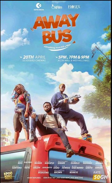 Poster of Akuapem Poloo movie 'Away Bus'.