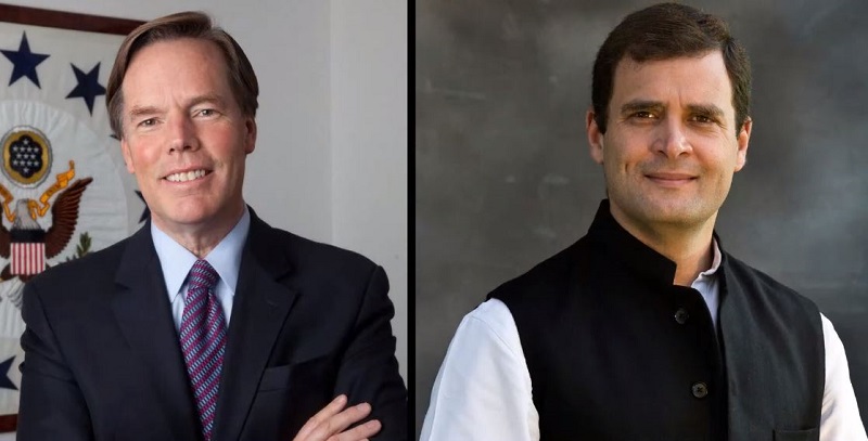 Rahul Gandhi Asked US Interference In India during a talk with Ambassador Nicholas Burns