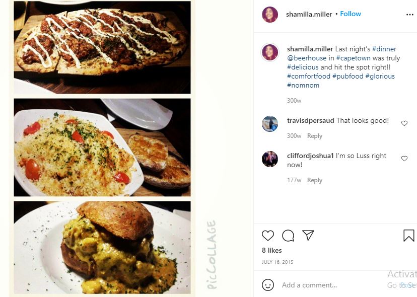 Shamilla Miller is a foodie