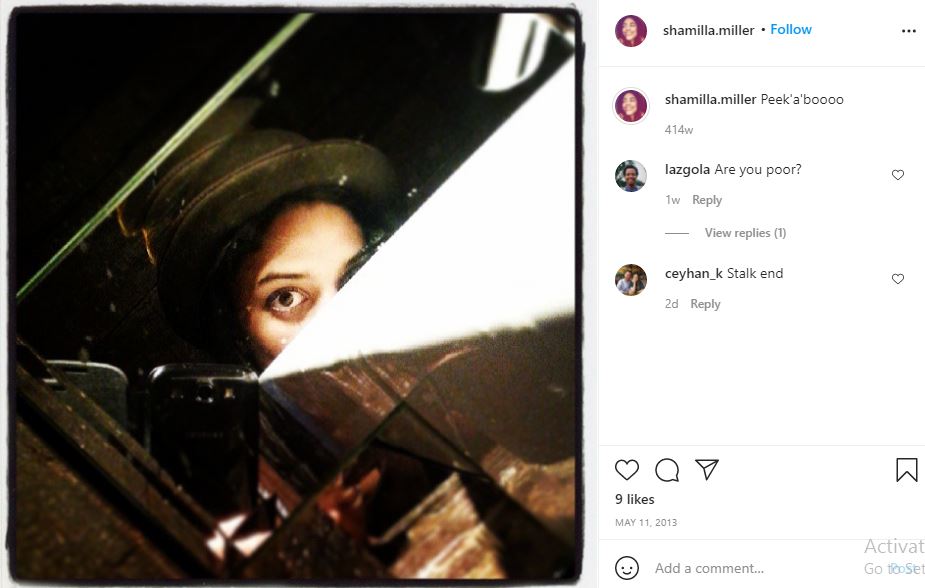 Shamilla Miller's first Instagram post