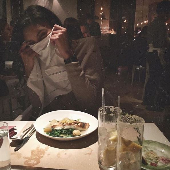 Sierra Pippen at ABC Kitchen food place.