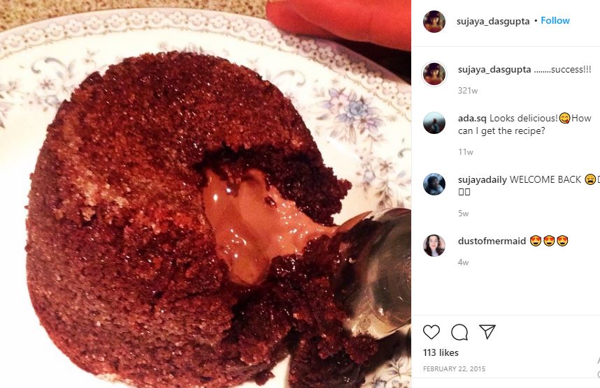 Sujaya Dasgupta's first Instagram post