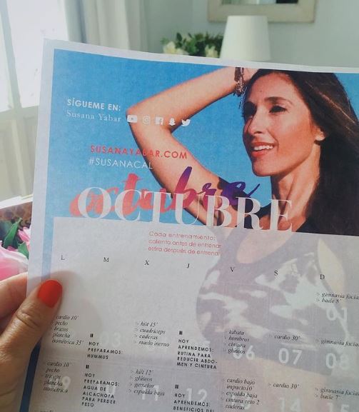 Susana Yabar featured on calendar