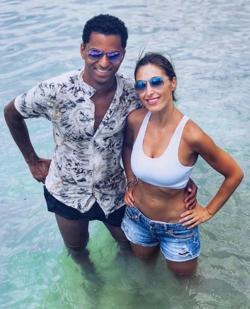 Susana Yabar with fitness partner Stanley Sarpong