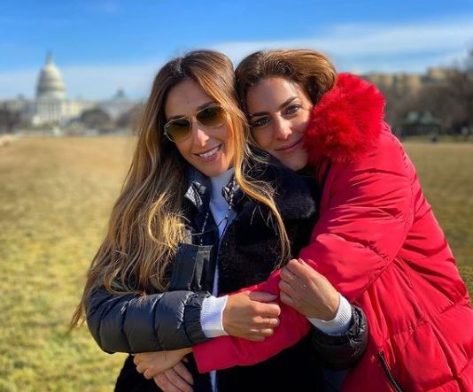 Susana Yabar with her bestie Verónica Dulanto