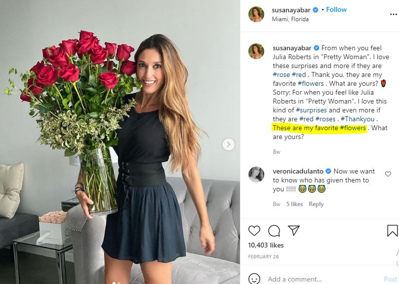 Susana Yabar's favorite flowers