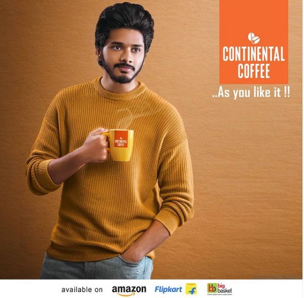 Teja Sajja during paid promotion with continentalcoffeeindia