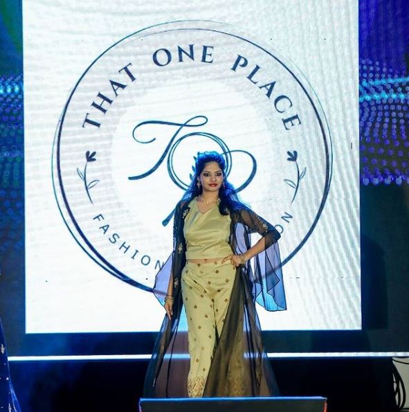 Tejaswini Vivek doing ramp walk.