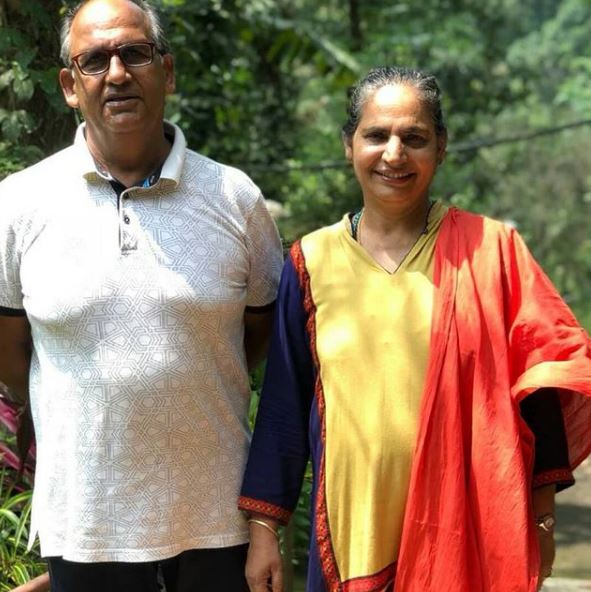 Thinkal Bhal's father and mother Dr. Mini Bhal
