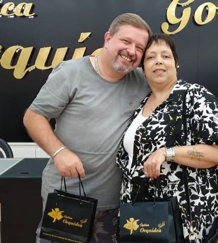 Tulla Luana with her partner Joao Carlos Fonte
