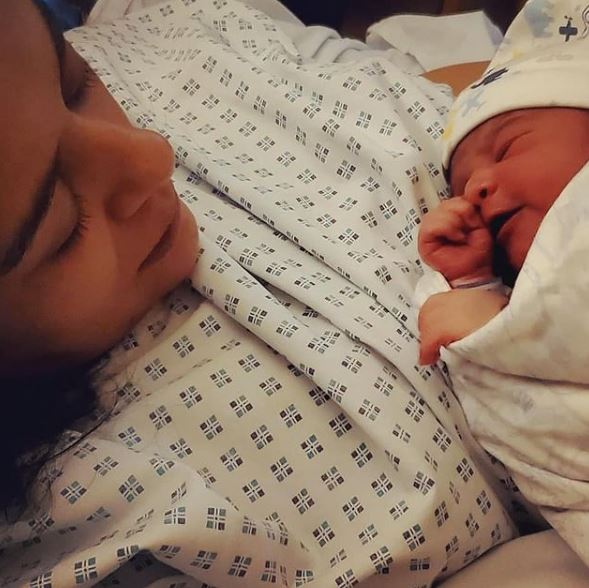 Abdul Hadi wife with their son