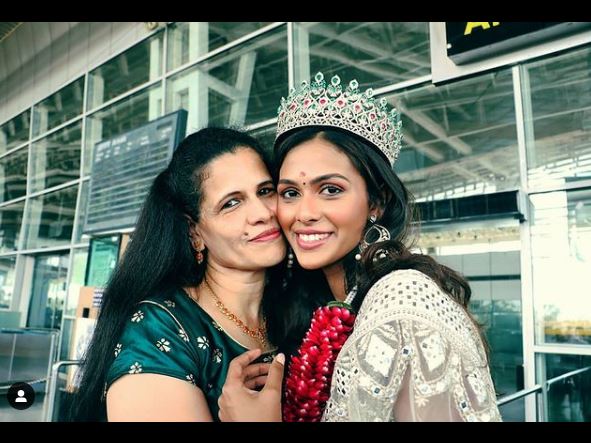 Adline Castelino with her mother Meera Castelino