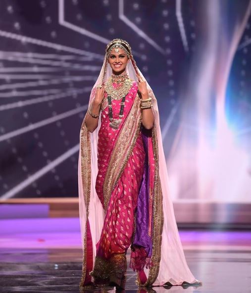 Adline Castelino wore national costume in Miss Universe 2020