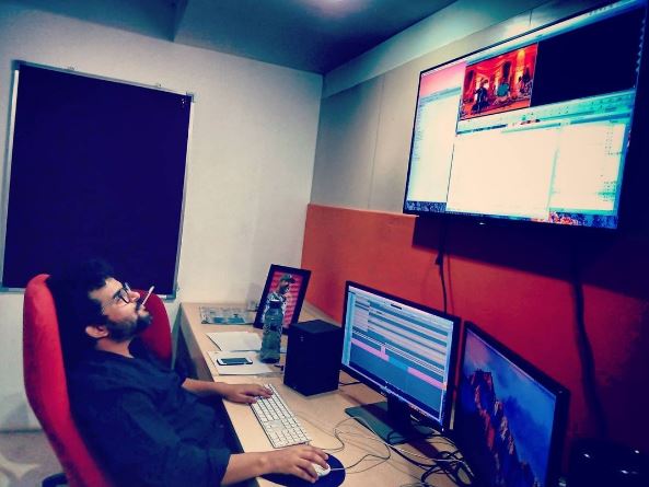 Ajay Sharma in his studio