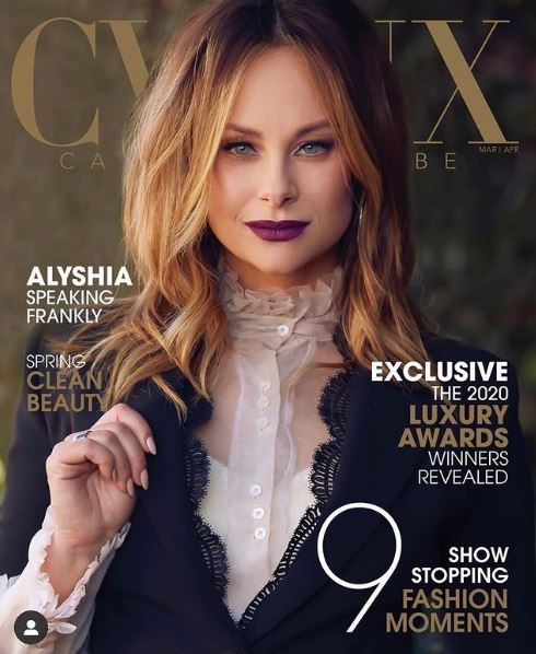 Alyshia Ochse on magazine cover page