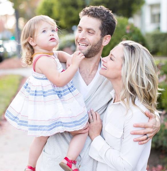 Alyshia Ochse with her husband Lee Knaz and daughter Carolina