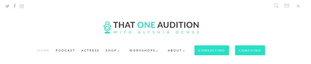 Alyshia Ochse's podcast That One Audition