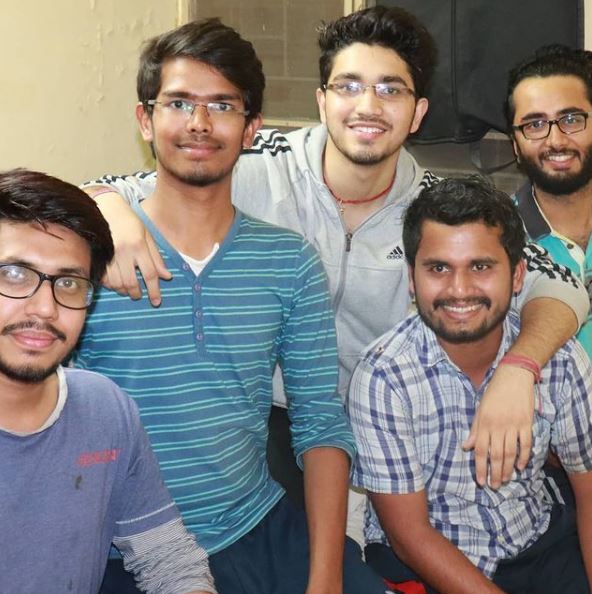 Aman Dhattarwal with his friends
