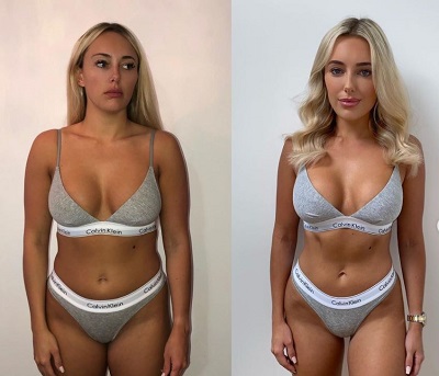 Amber Turner showed her body transformation