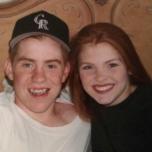 An old photo of Brandi Redmond with her husband Bryan Redmond